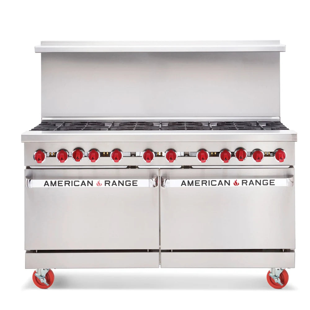 American Range AR-36G-4B-DSB 60" 4 Burner Gas Range w/ Griddle & (2) Storage Bases, Natural Gas