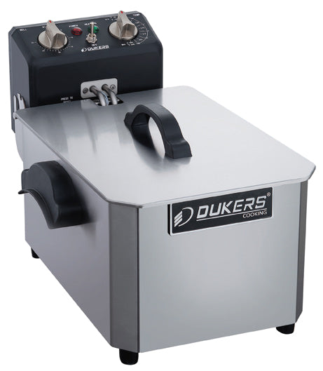 Dukers - DCF10E, 10lb One Basket Electric Countertop Deep Fryer