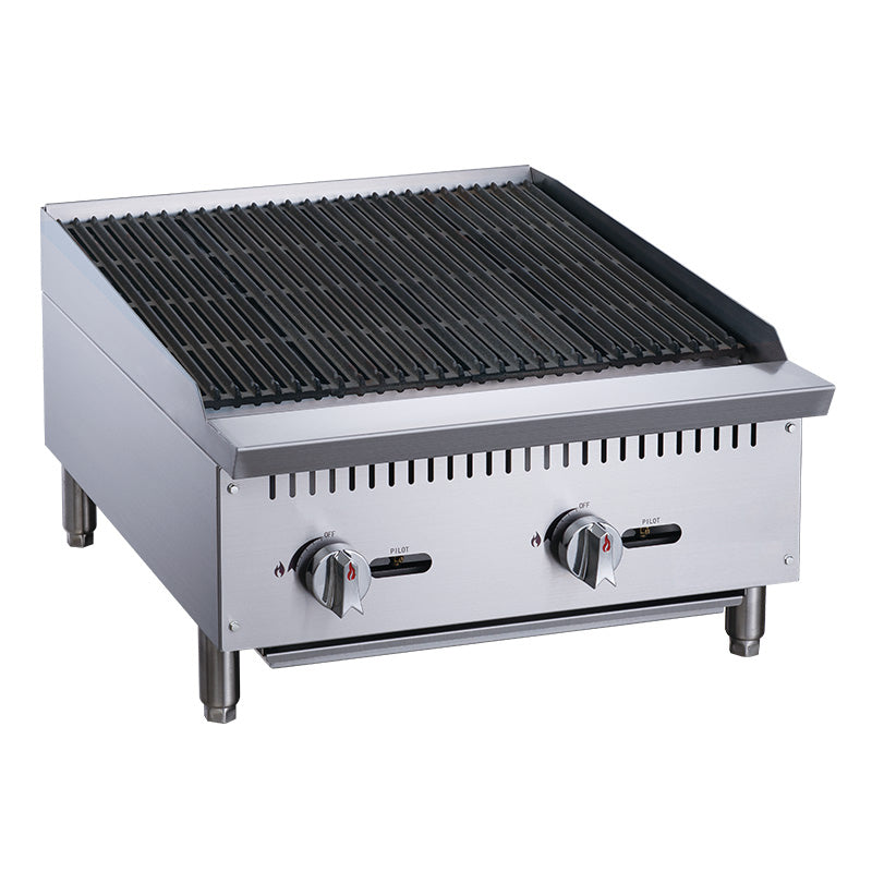 Chef AAA - TCCB24, Commercial 24 in. Countertop Charbroiler LP