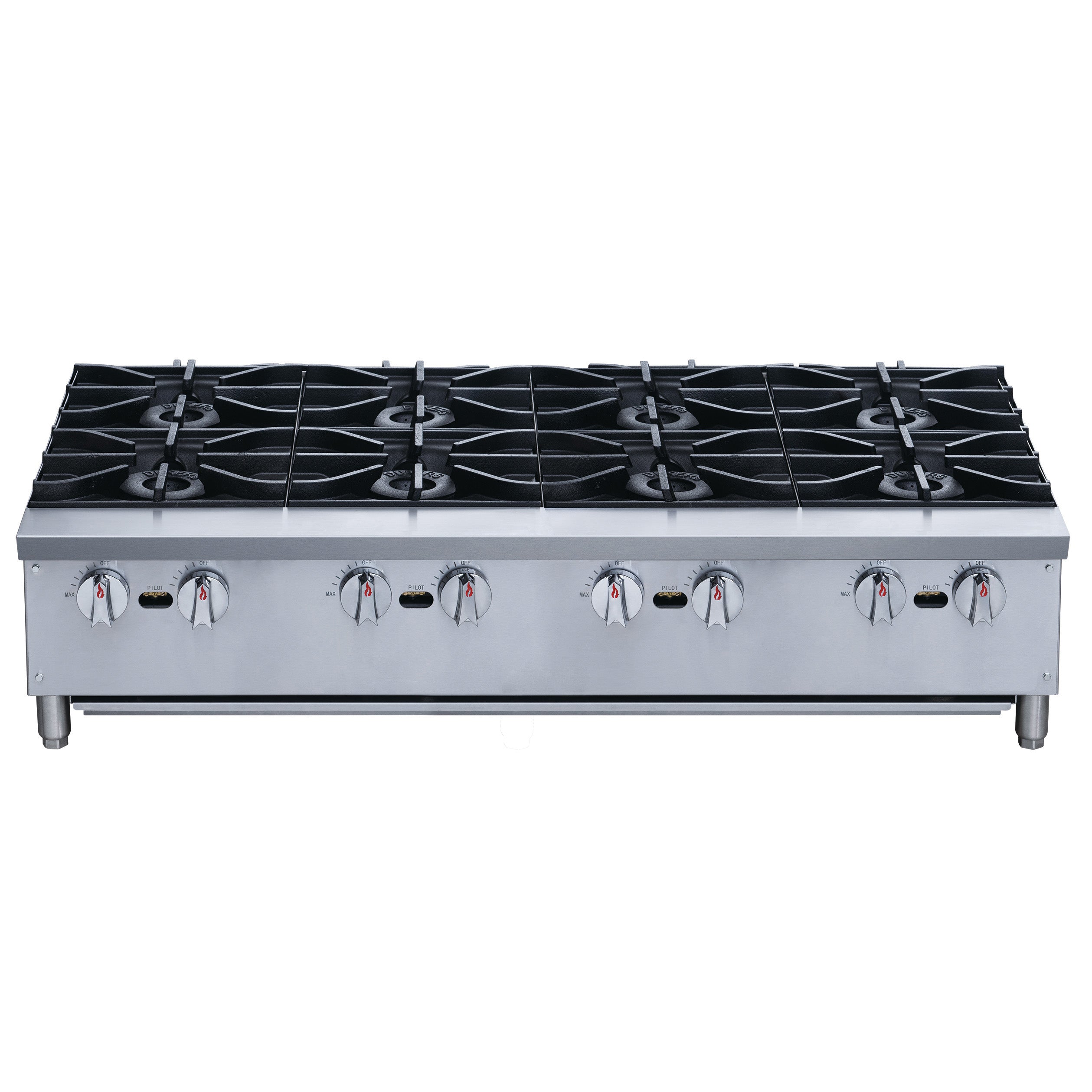 Chef AAA - TCHPA48 Commercial 48" Hot Plate with 8 Burners NG