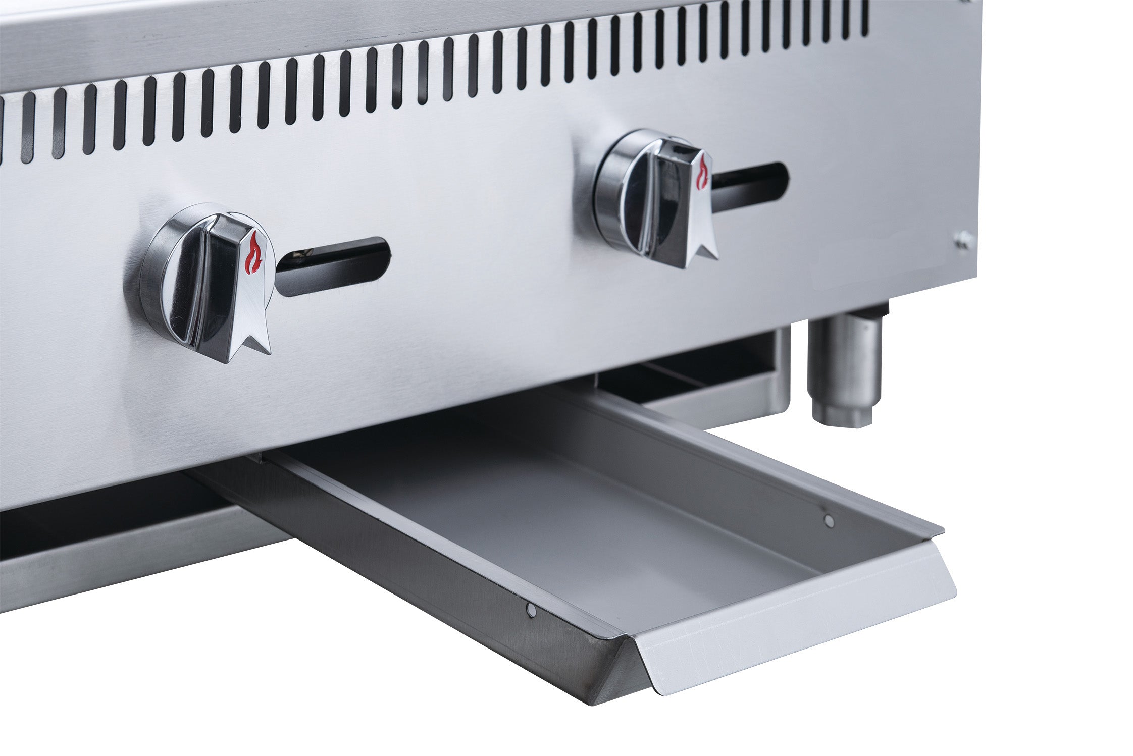 Chef AAA - TCGM24 Commercial 24 in. Countertop with Griddle with 2 Burners NG