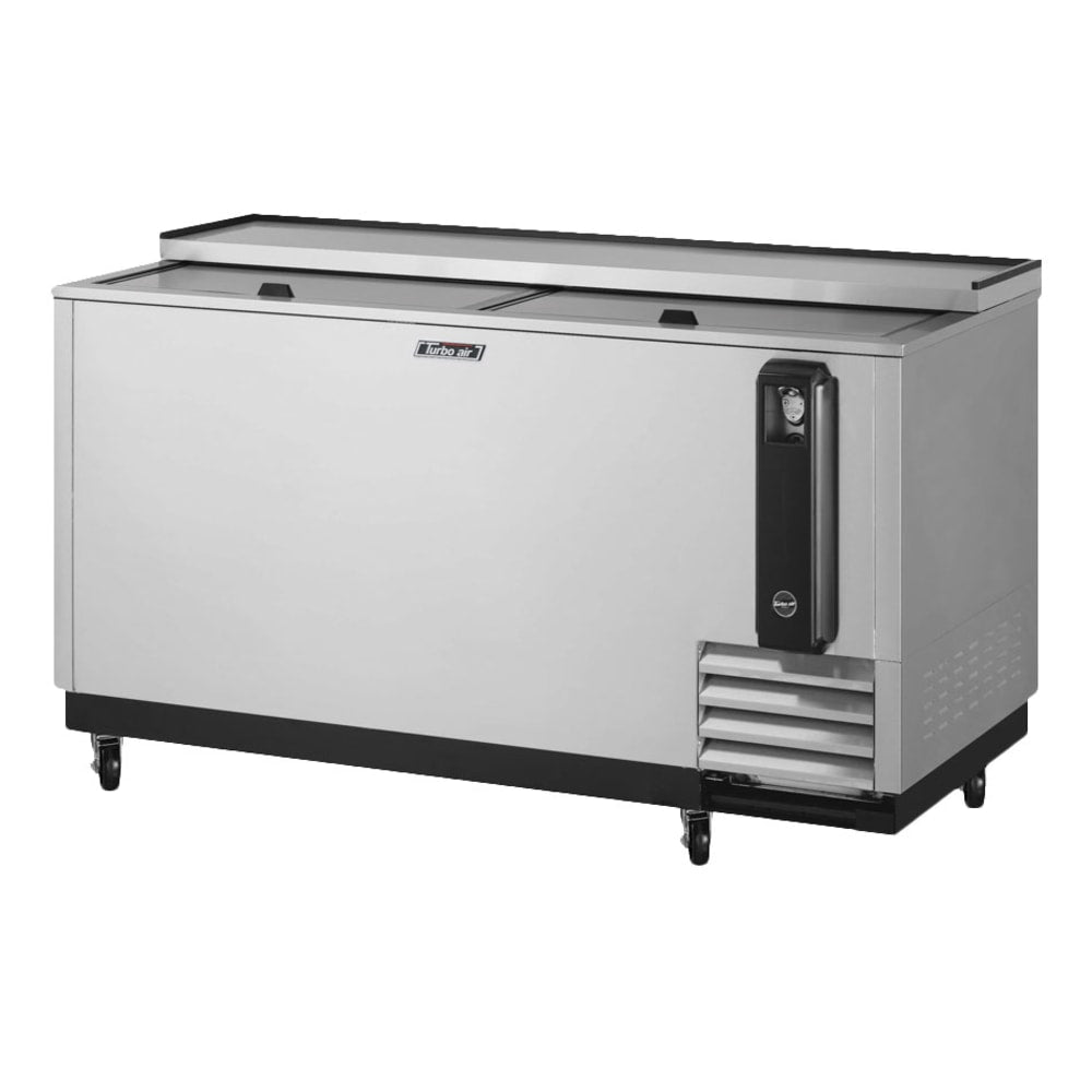 Turbo Air TBC-65SD-N6 65" Forced Air Bottle Cooler - Holds (528) 12 oz Bottles, Stainless Interior, 115v