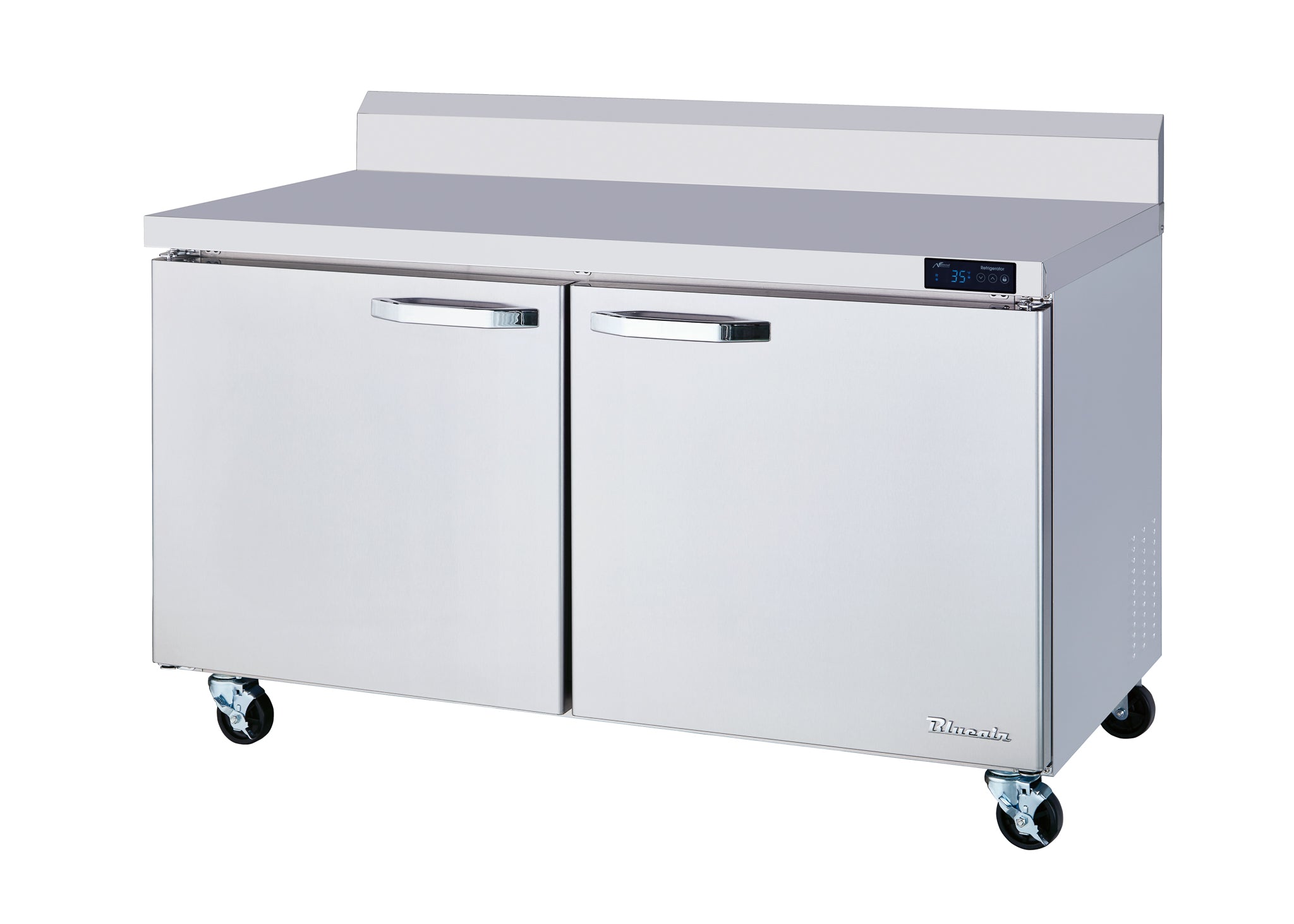 Blue Air - BLUF60-WT-HC, 2 Doors All Stainless Work Top Freezer - 60" wide, 16.5 cu/ft., R-290 Refrigerant
