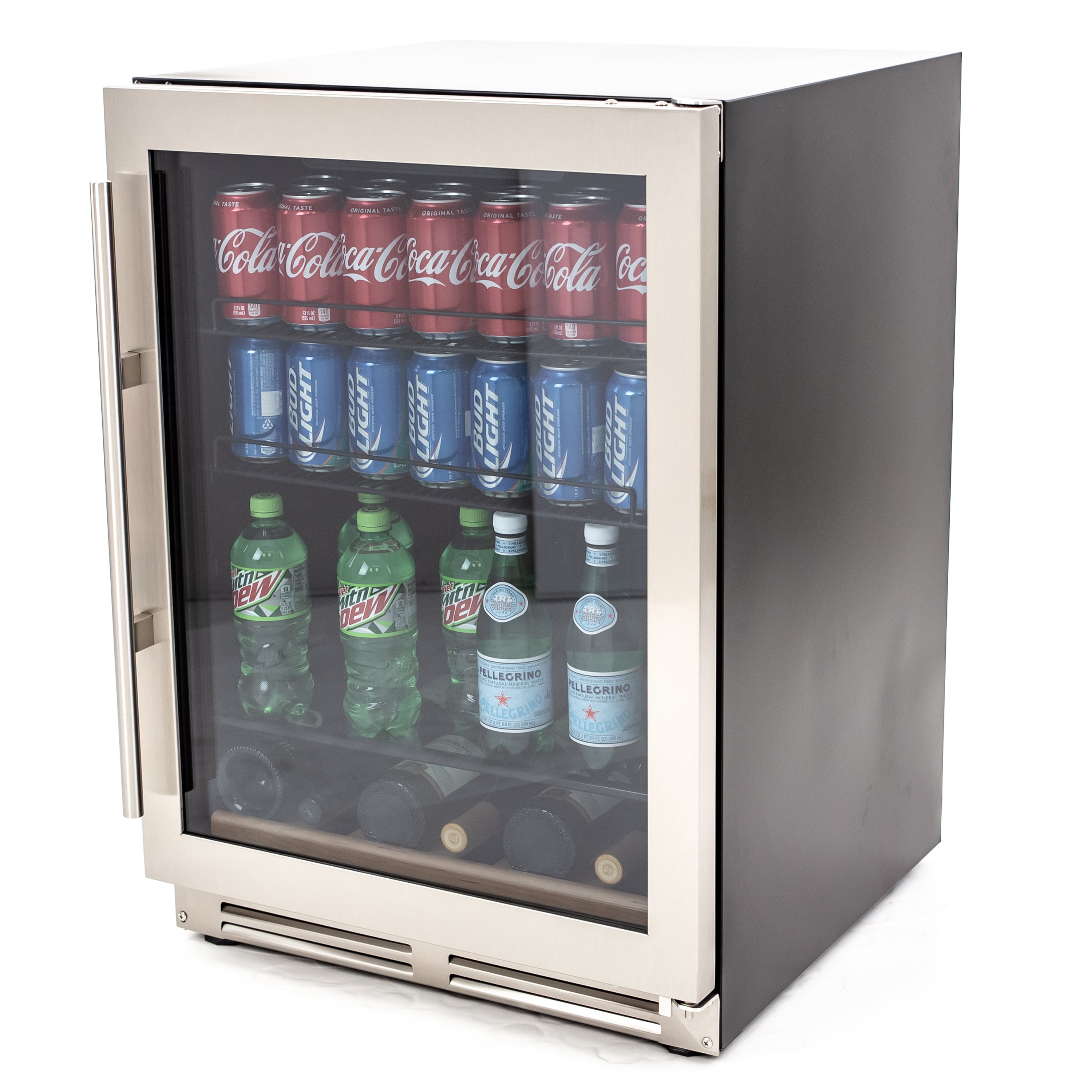 Avanti - BCF54S3S, Avanti Beverage Center, 126 Can Capacity, in Stainless Steel with Black Cabinet