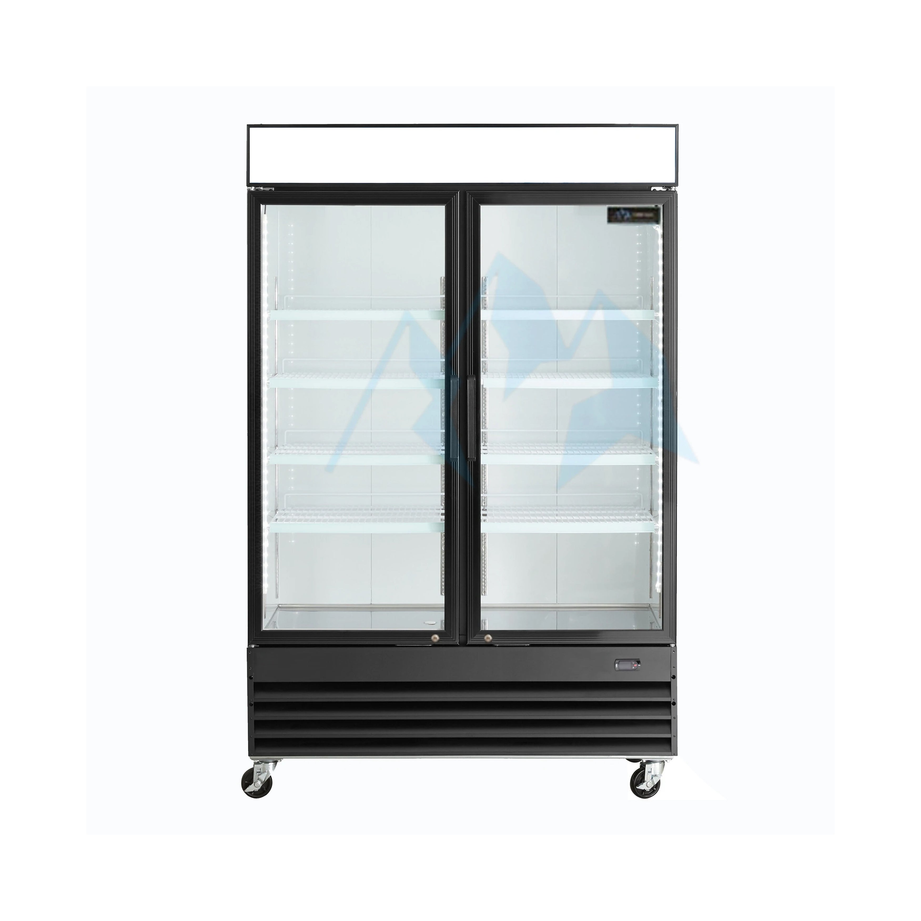 Chef AAA - GDM-41B, Commercial 48 2 Glass Door Refrigerator 32 cu. ft.