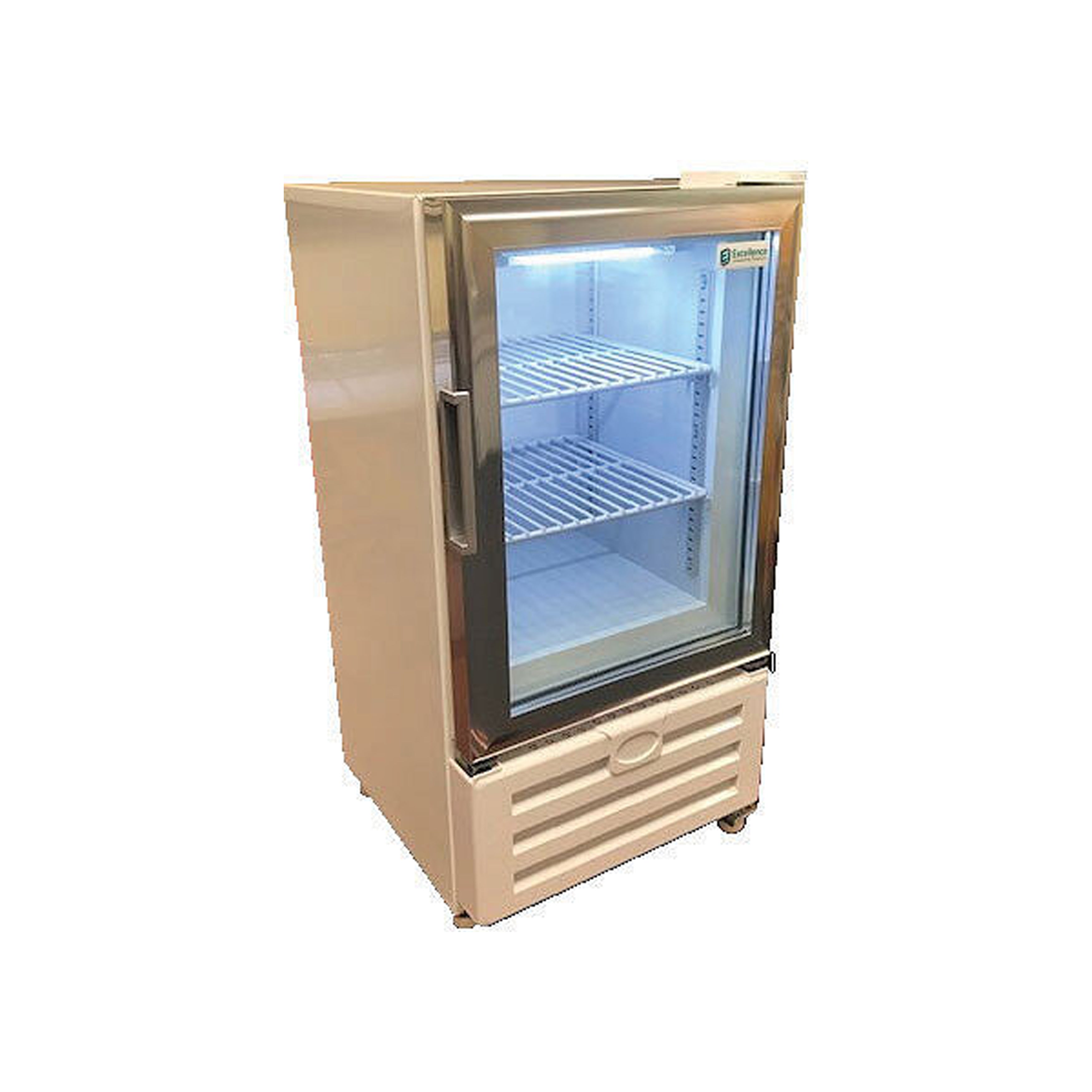 Excellence Industries - CTF-1T, 16" Commercial 1 Glass Door Countertop Merchandiser Freezer 1.3 cu.ft.