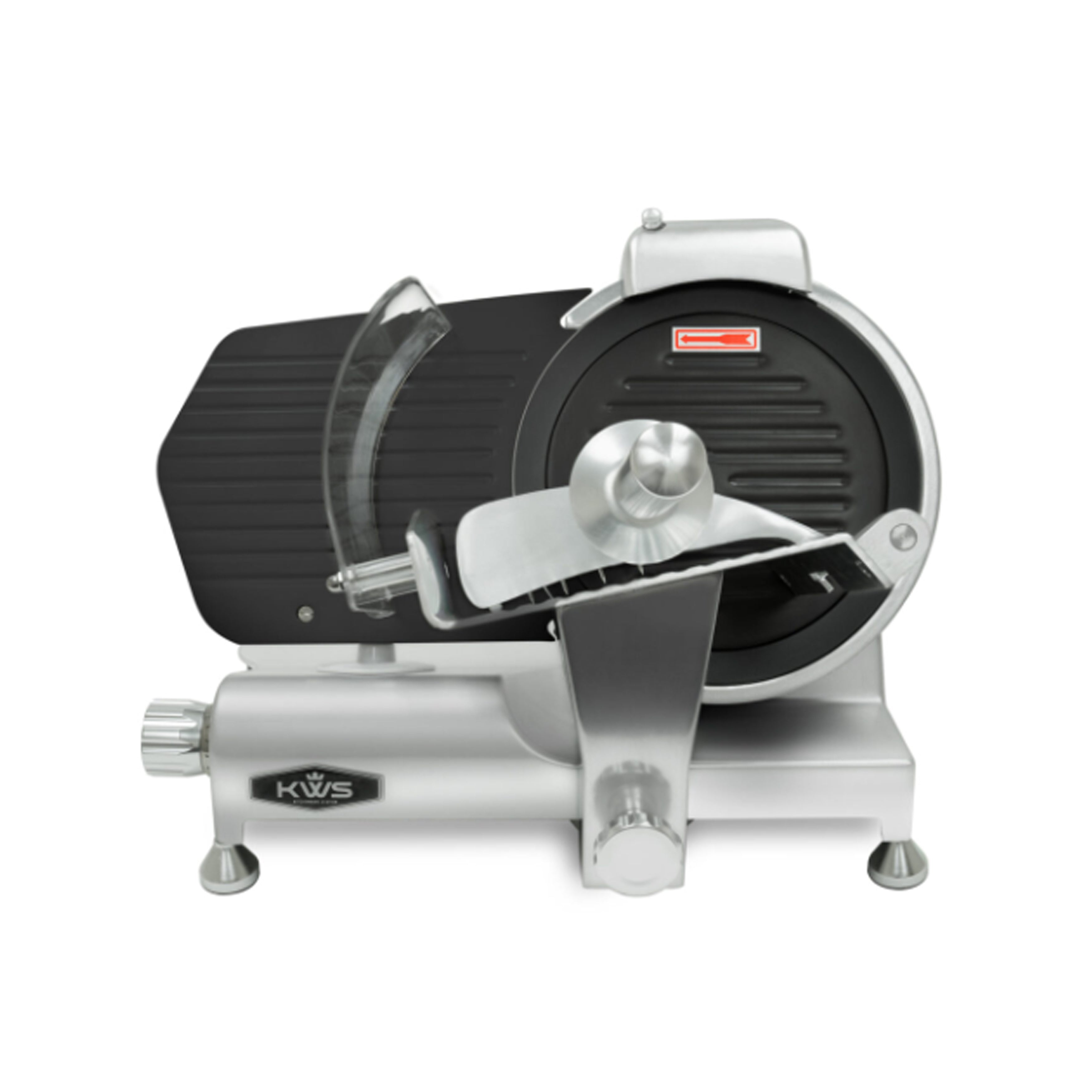 KWS - MS-10ET, Commercial 10″ Electric Meat Slicer Metal Collection Non-sticky Teflon Blade