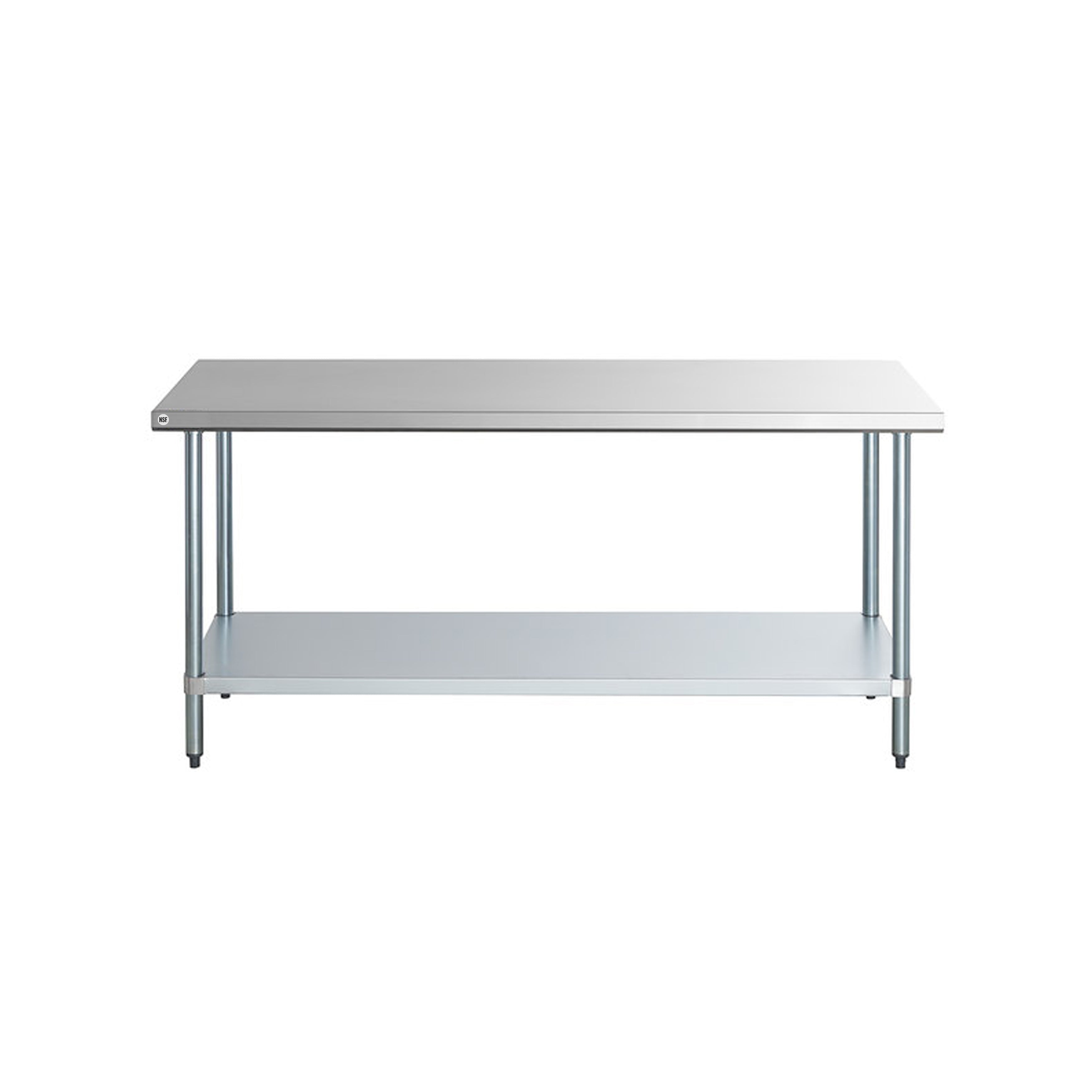 Omcan - 19141, Commercial 24" x 96" Stainless Steel Kitchen Work Table 1600lbs Heavy Duty