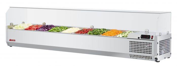 Turbo Air - CTST-1800G-N, Commercial E-line, Food prep, 70″ Countertop Salad Table