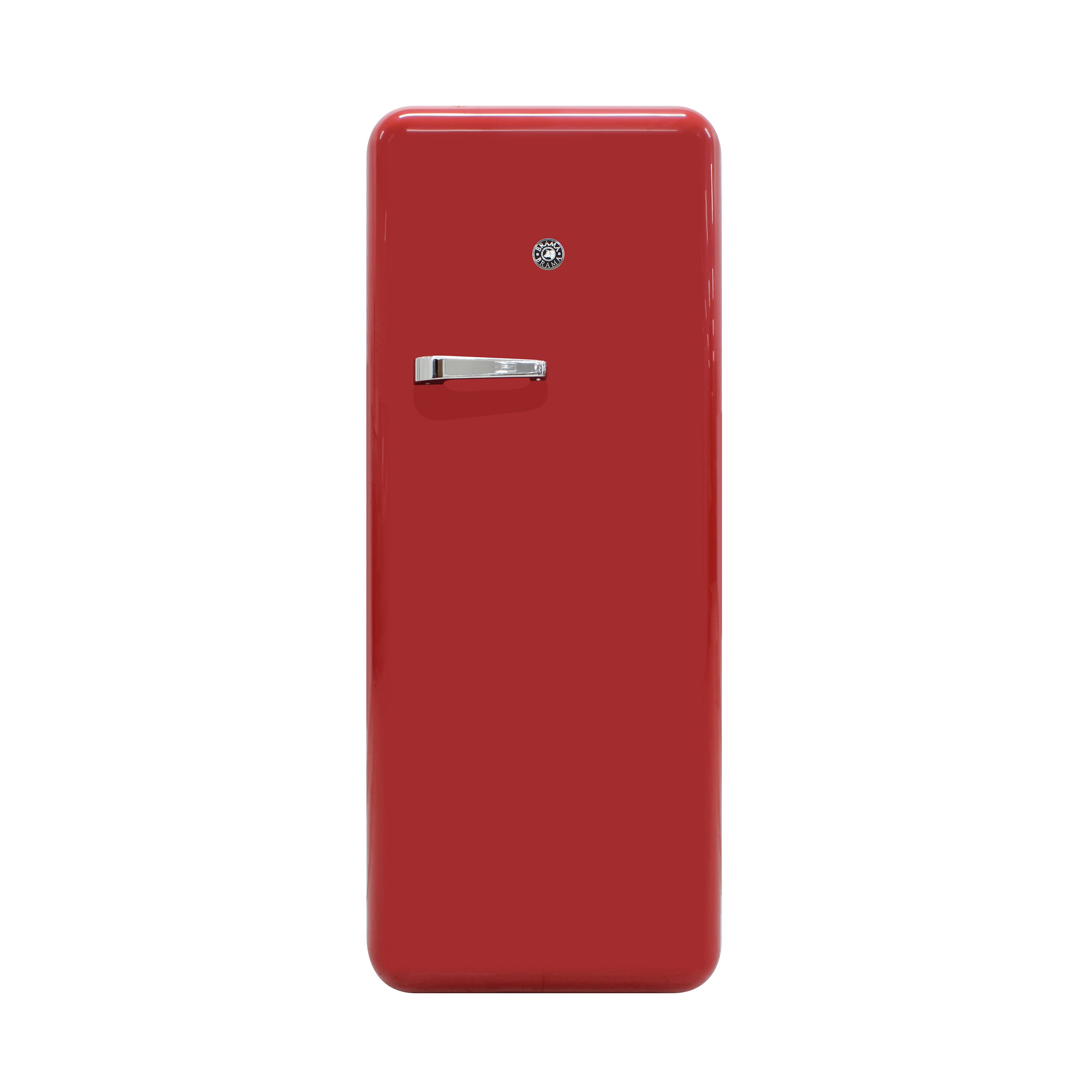 Vinotemp - BR-RETRO-01-R, Brama by Vinotemp Retro Refrigerator with Solid Steel Door, in Red