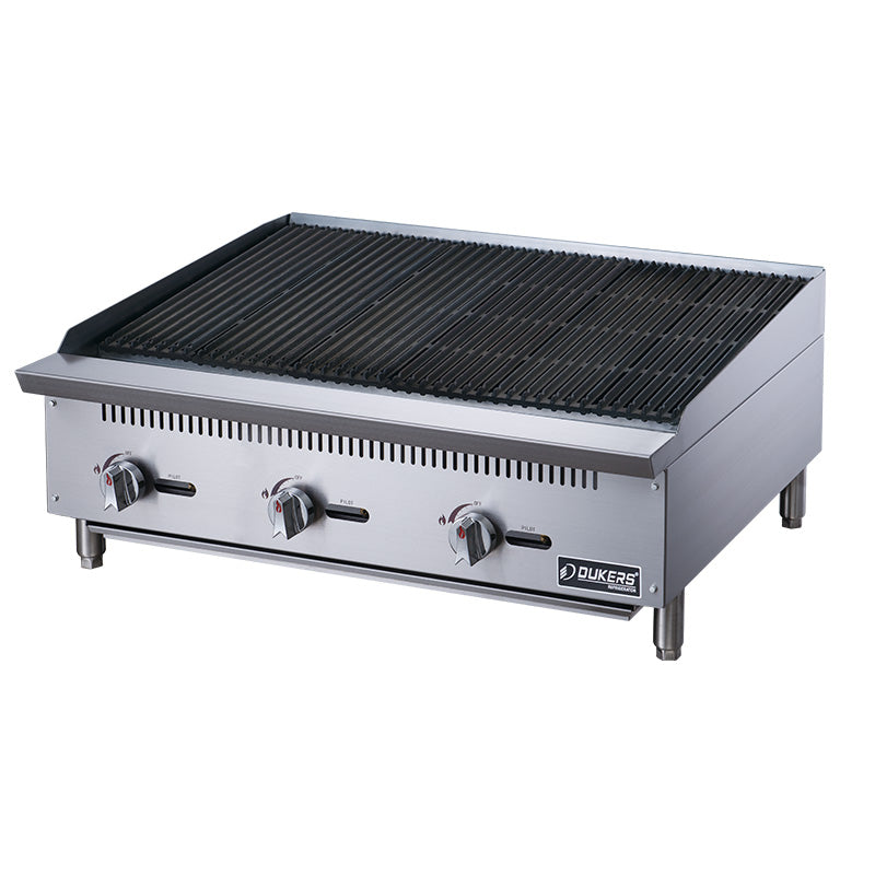 Dukers - DCCB36, Commercial 36" Countertop Charbroiler