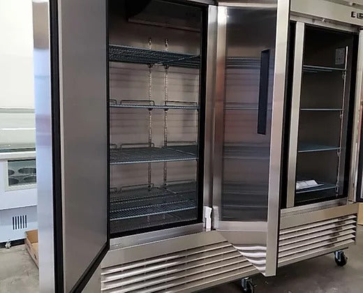 Chef AAA - C-3RB, Commercial 81" 3 Solid Door Reach-In Refrigerator