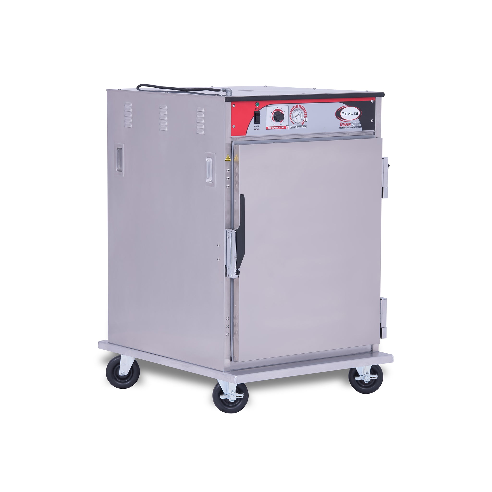 BevLes - HTSS44W61-PT, BevLes Temper Select - Pass Thru 1/2 Size Heated Holding Cabinet, Universal Width, 115V, in Silver