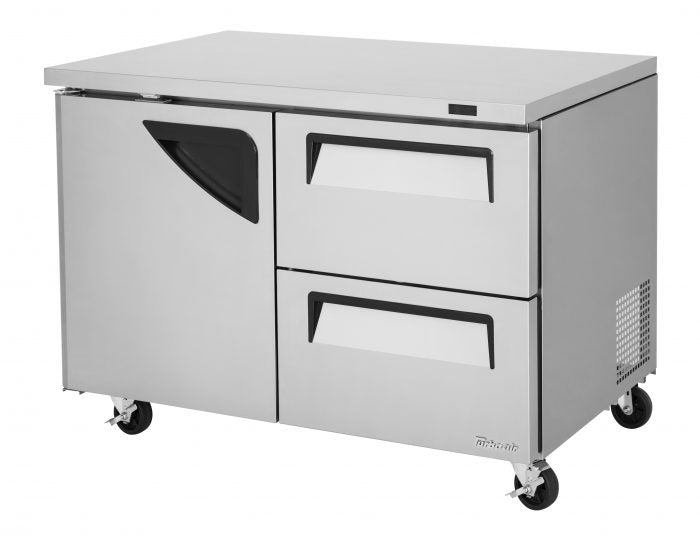 Turbo Air - TUF-48SD-D2-N, 1 Solid Door+2 Drawers Undercounter Freezer