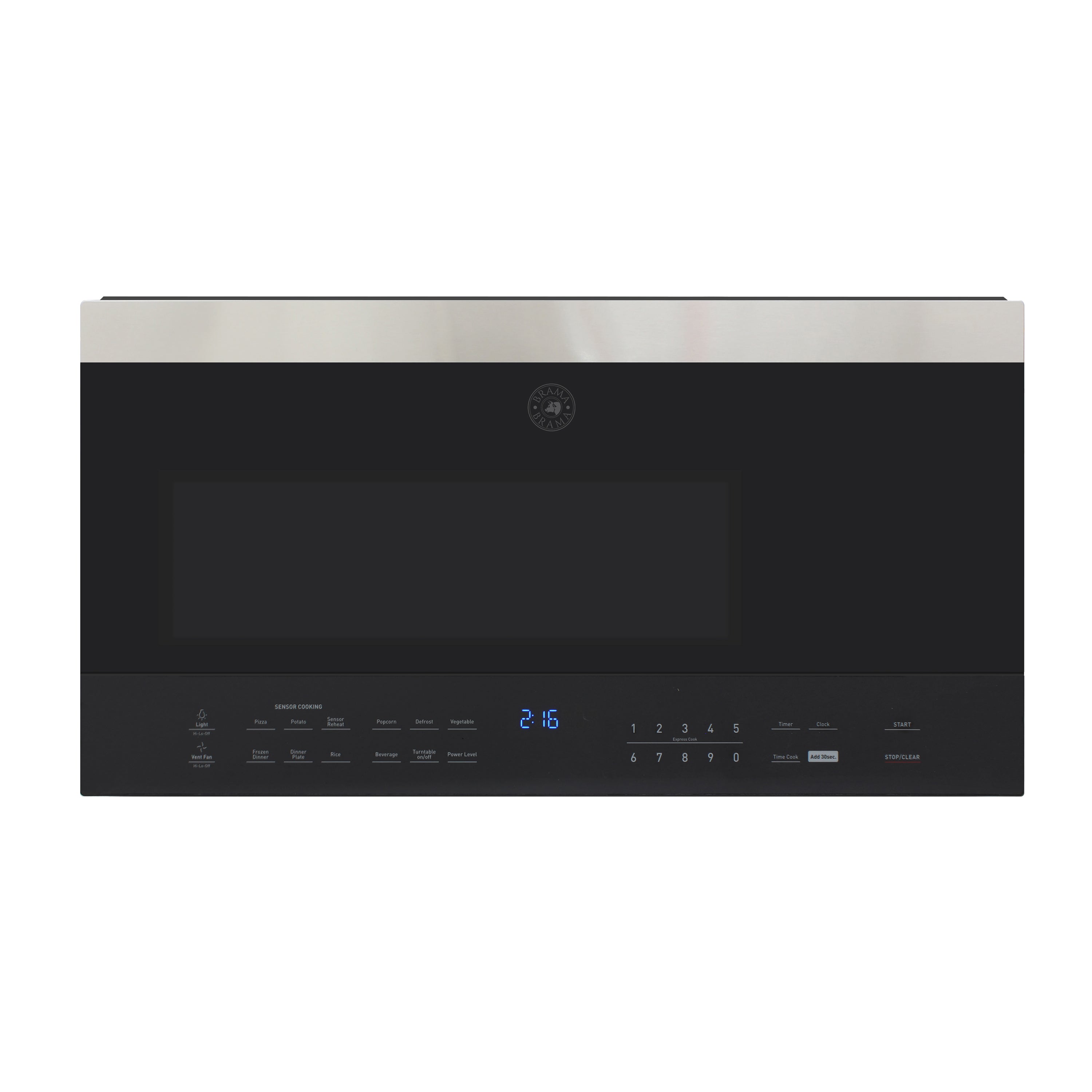 Vinotemp - BR-MW-OH16-S, Brama by Vinotemp 31" Over-the-Range Microwave Oven, 1.6 cu. ft. Capacity, in Stainless Steel