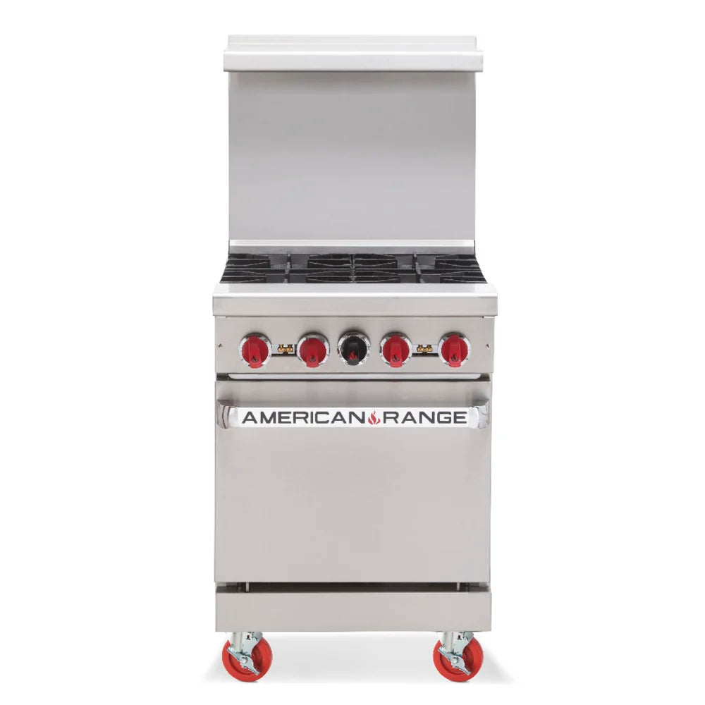 American Range AR-4-NV 24" 4 Buner Gas Range w/ Innovection Oven