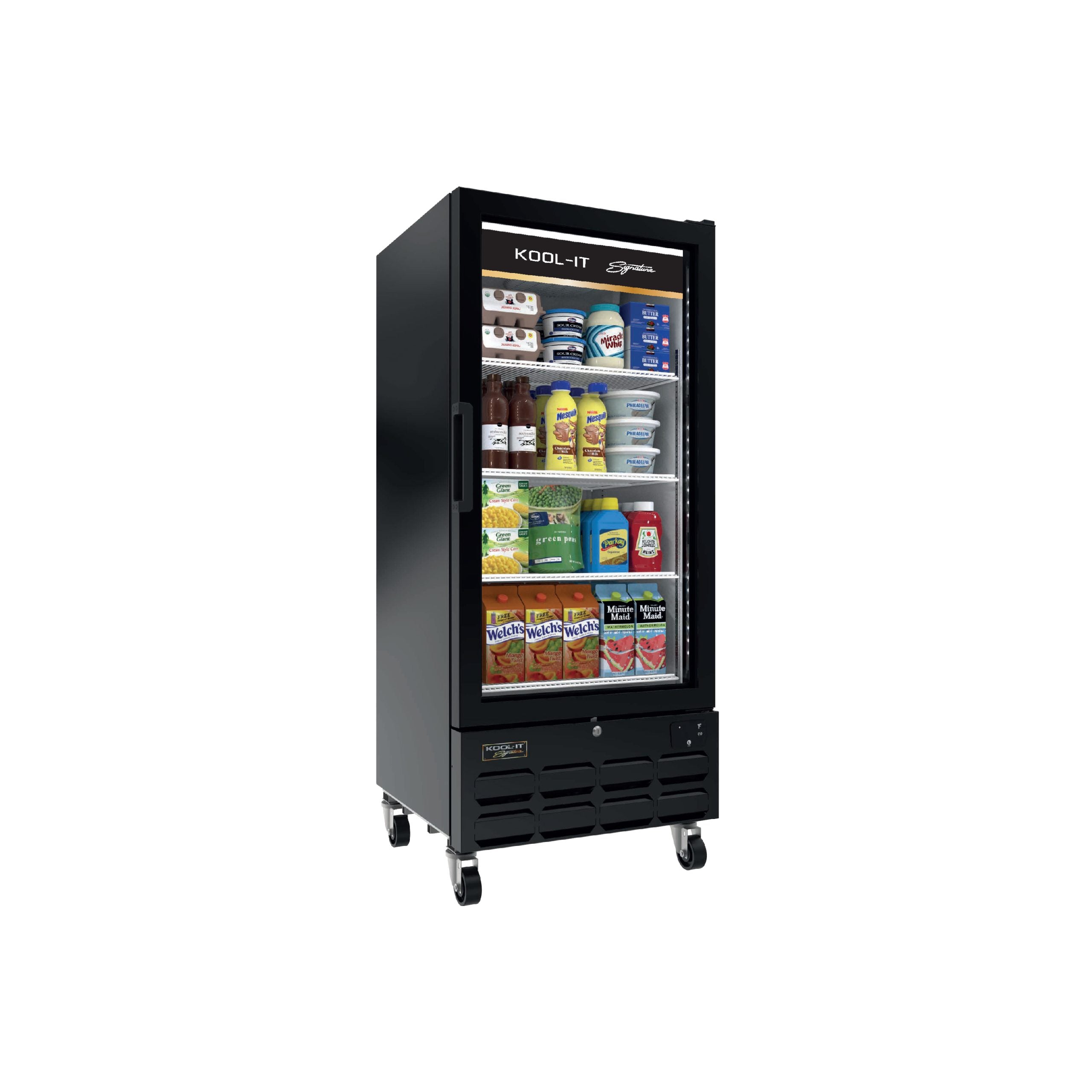 Kool-It - LX-12RB, 24" Single Glass Door Merchandiser Refrigerator