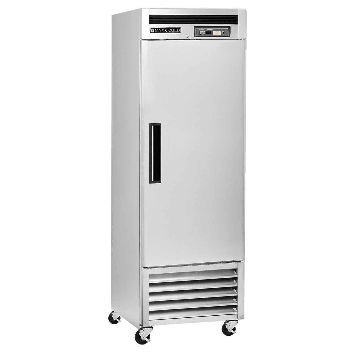 MCF-23FDHC Maxx Cold Single Door Reach-In Freezer, Bottom Mount, 23 cu. ft., Energy Star, Stainless Steel