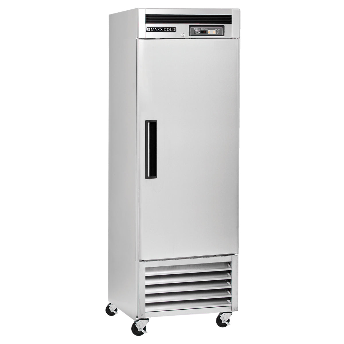 Maxx Cold - MCF-23FDHC Single Door Reach-In Freezer, Bottom Mount, 23 cu. ft., Energy Star, Stainless Steel