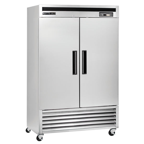 MCF-49FDHC Maxx Cold Double Door Reach-In Freezer, Bottom Mount, 49 cu. ft., Energy Star, Stainless Steel