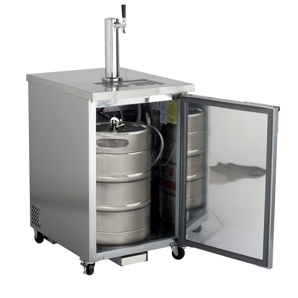 MXBD24-1SHC Maxx Cold Single Tower Beer Dispenser, 7.2 cu. ft., 1 Barrel/Keg (204L), in Stainless Steel