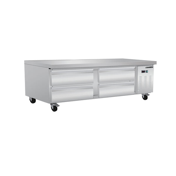 MXCB72HC Maxx Cold Four-Drawer Refrigerated Chef Base, 11.1 cu. ft. Storage Capacity, in Stainless Steel