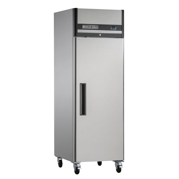 MXCF-19FDHC Maxx Cold Single Door Reach-In Freezer, Top Mount, 19 cu. ft. Storage Capacity, in Stainless Steel