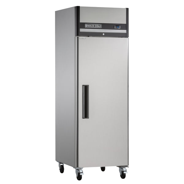 MXCR-19FDHC Maxx Cold Single Door Reach-In Refrigerator, Top Mount, 19 cu. ft. Storage Capacity, Stainless Steel
