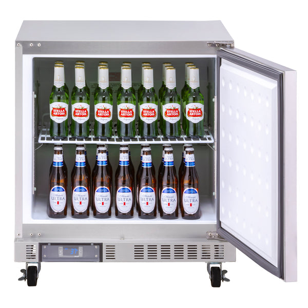 Maxx Cold - MXCR27U-FBHC Compact Undercounter Refrigerator - 1 Door (6.5 Cu. Ft.)