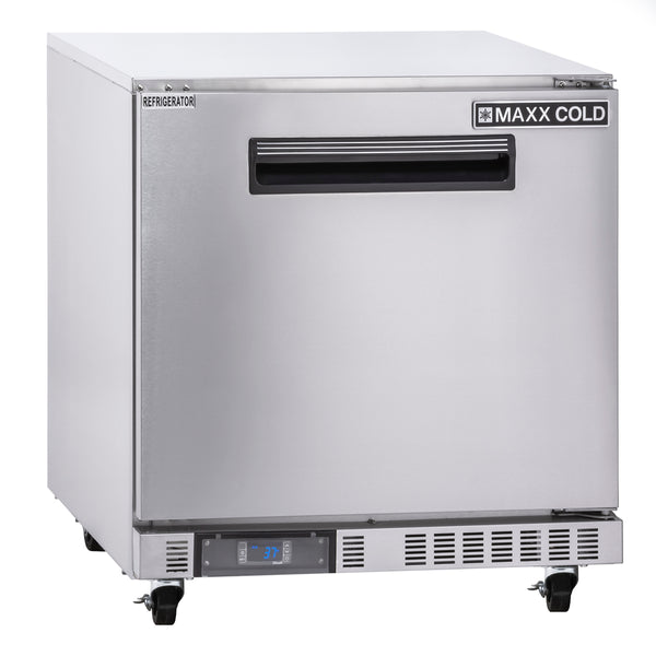 Maxx Cold - MXCR27U-FBHC Compact Undercounter Refrigerator - 1 Door (6.5 Cu. Ft.)