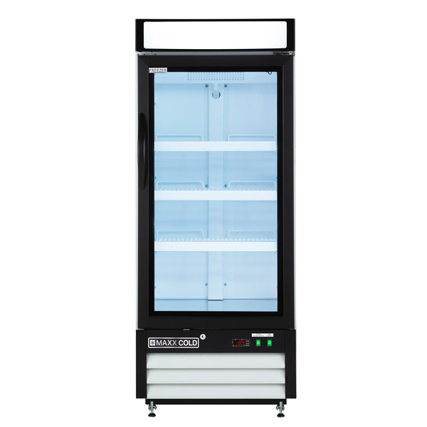 MXM1-12FHC Maxx Cold Single Glass Door Merchandiser Freezer, in White