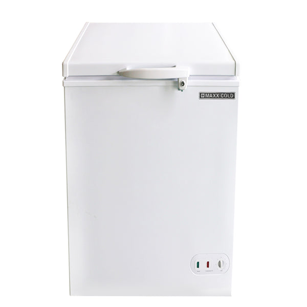 MXSH3.4SHC Maxx Cold Compact Chest Freezer with Solid Top, 3.4 cu. ft. Storage Capacity, in White