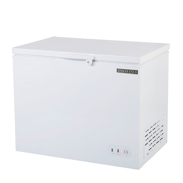 MXSH9.6SHC Maxx Cold Chest Freezer with Solid Top, 9.6 cu. ft. Storage Capacity, in White