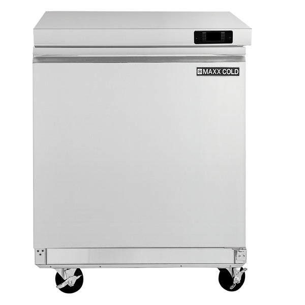 MXSR29UHC Maxx Cold Single Door Undercounter Refrigerator, 6.7 cu. ft. Storage Capacity, in Stainless Steel