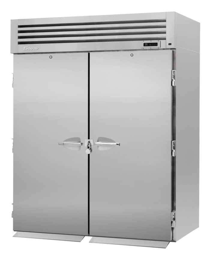 Turbo Air - PRO-50R-RI-N-CRT, Commercial 66" 2 Solid Door Reach-in Refrigerator PRO Series Roll-in Two-Sections 81.87 cu.ft