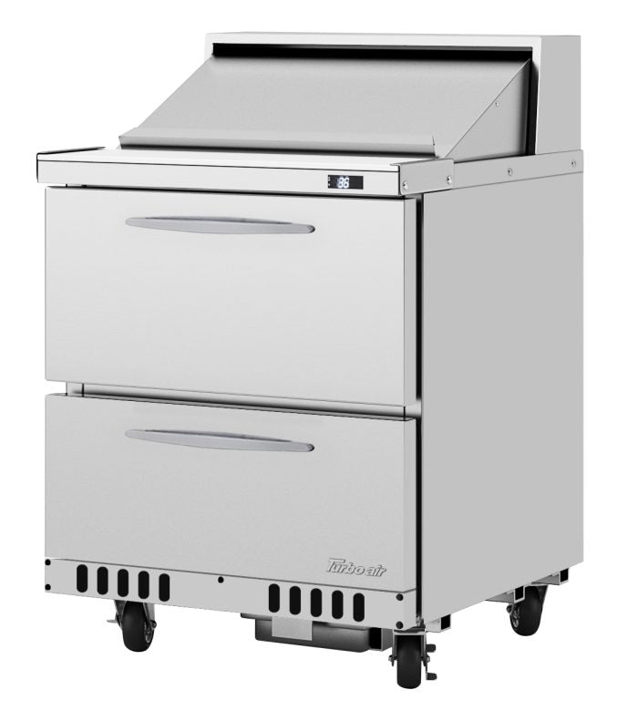 Turbo Air - PST-28-D2-FB-N, Commercial PRO Series Sandwich/Salad Prep Table, Front Breathing airflow, one-section
