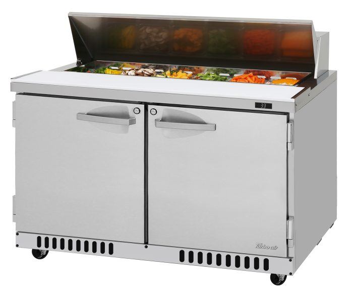 Turbo Air - PST-48-FB-N, Commercial PRO Series Sandwich/Salad Prep Table, two-section, Front Breathing airflow