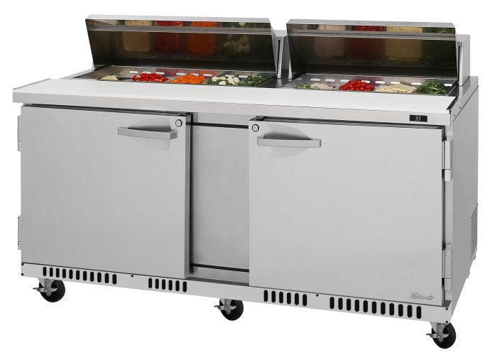Turbo Air - PST-72-FB-N, Commercial PRO Series Sandwich/Salad Prep Table, Front Breathing airflow