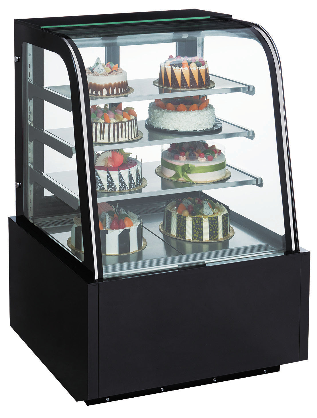 Chef AAA - TDM72R-CB, 72" Curved Glass Bakery Case