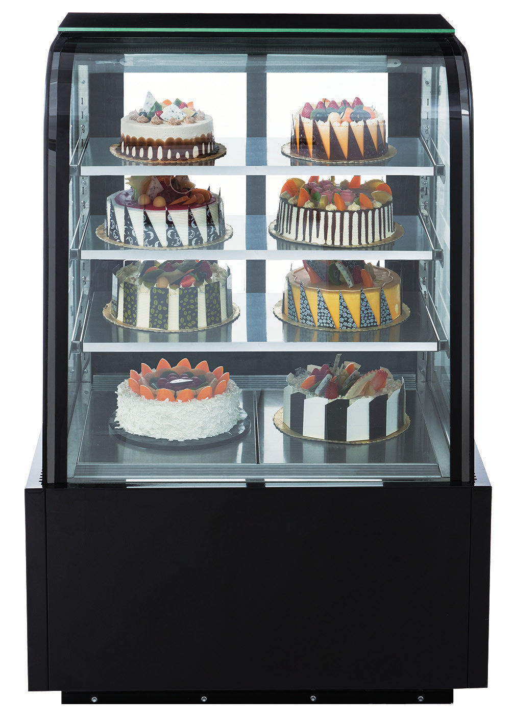 Dukers - DDM72R-CB, 72" Curved Glass Bakery Case