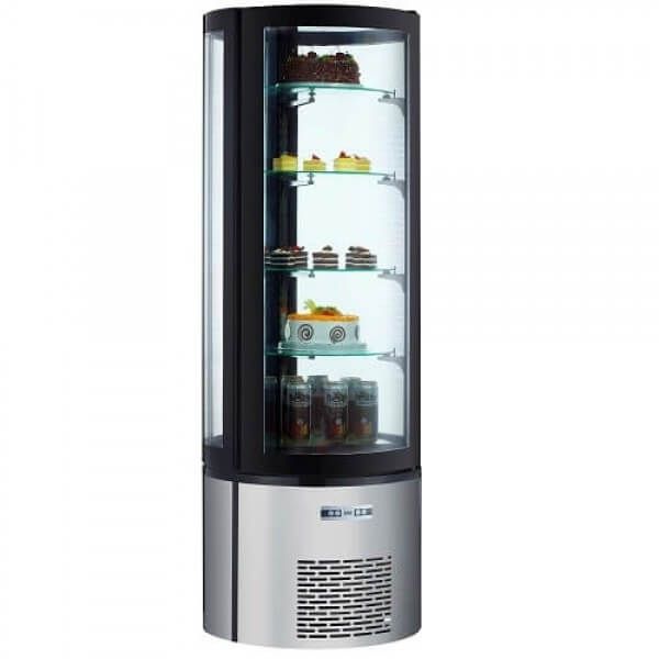 Black Diamond - BDRCK-400 Floor Standing Vertical Refrigerated Display Case 12.7 Cu. Ft.