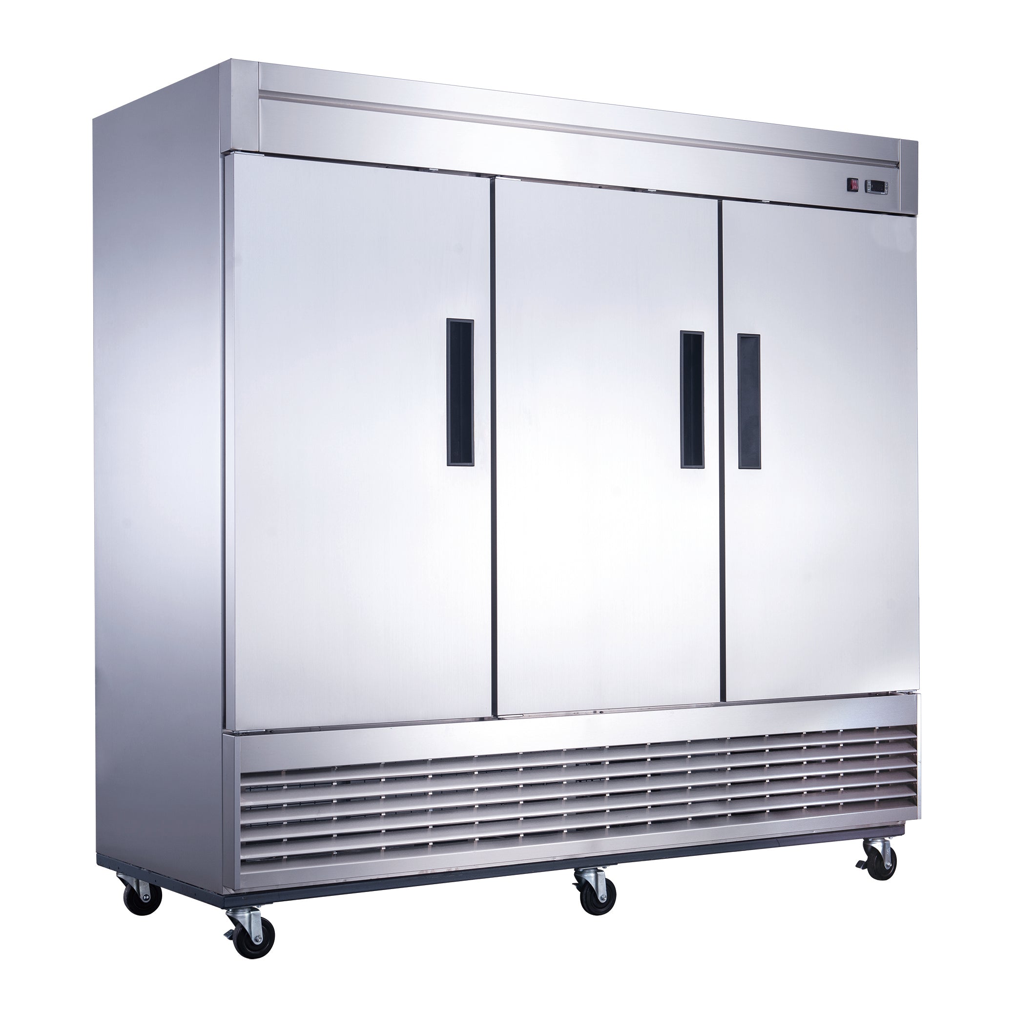 Commercial Freezer 2 Solid Door Stainless Steel Reach-in Upright Restaurant  54W