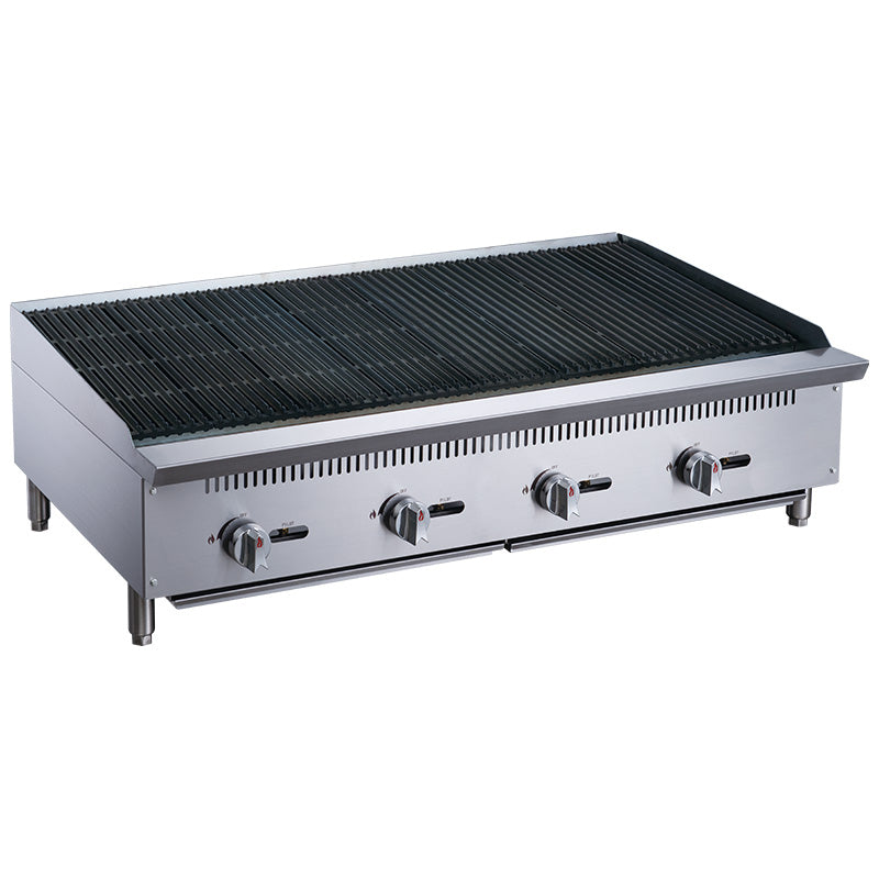 Chef AAA - TCCB48, Commercial 48 in. Countertop Charbroiler LP