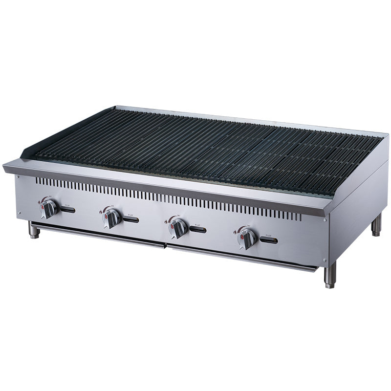 Chef AAA - TCCB48, Commercial 48 in. Countertop Charbroiler LP