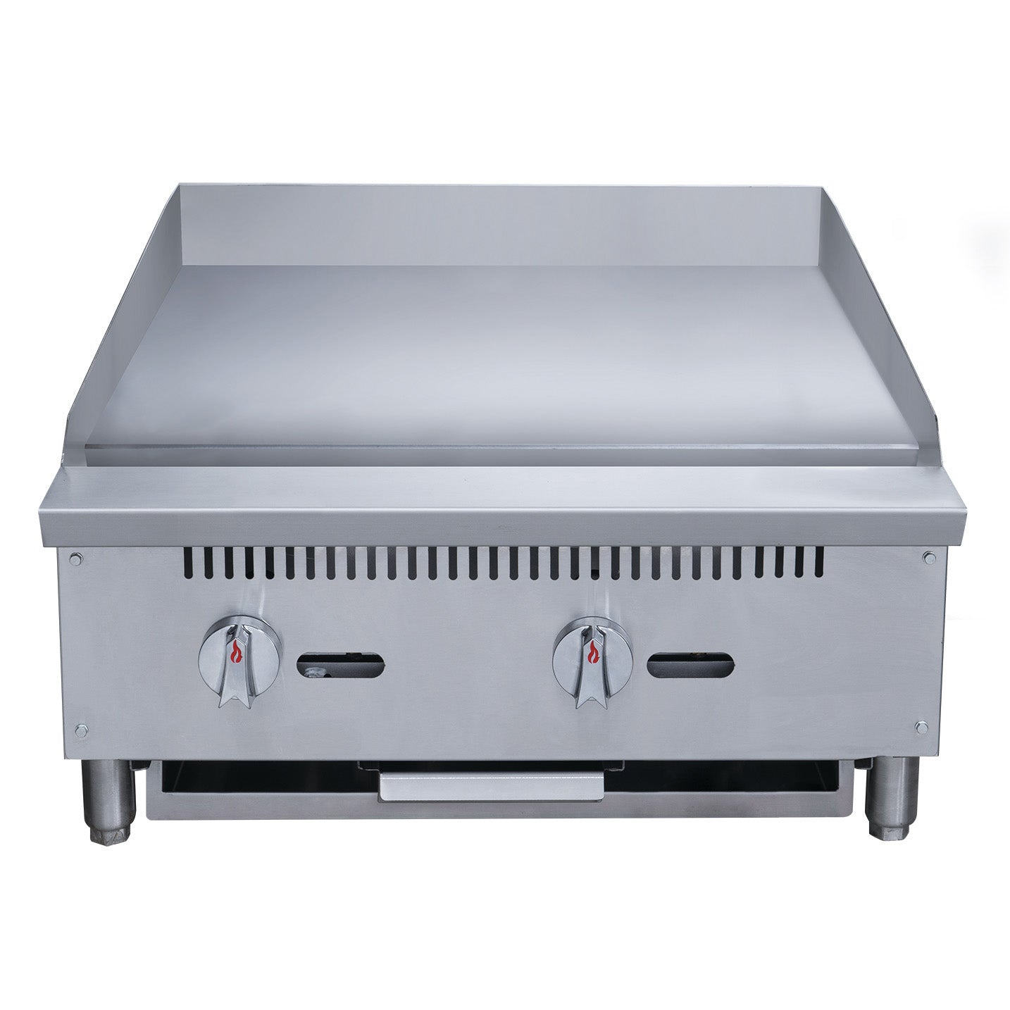 Chef AAA - TCGM24, Commercial 24 in. Countertop with Griddle with 2 Burners NG