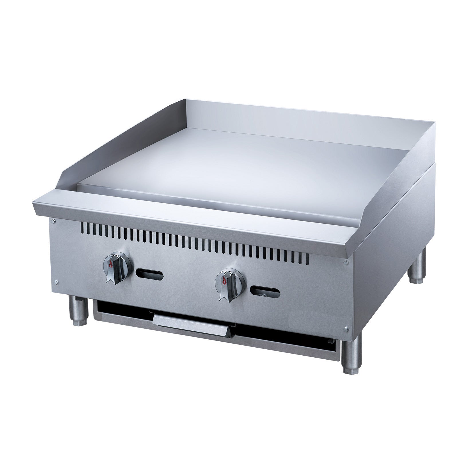 Chef AAA - TCGM24, Commercial 24 in. Countertop with Griddle with 2 Burners LP