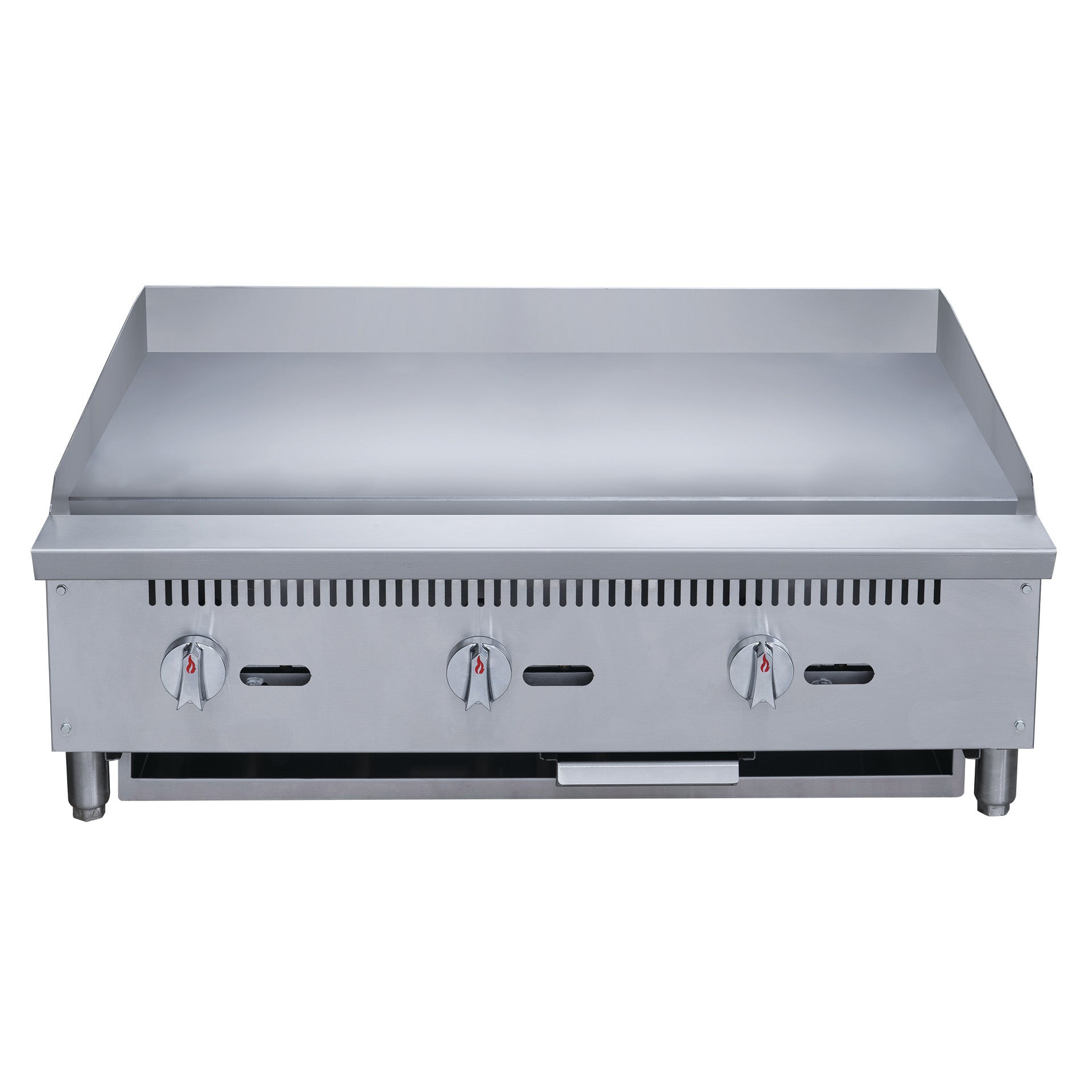 Chef AAA - TCGM36 Commercial 36 in. Countertop with Griddle with 3 Burners NG