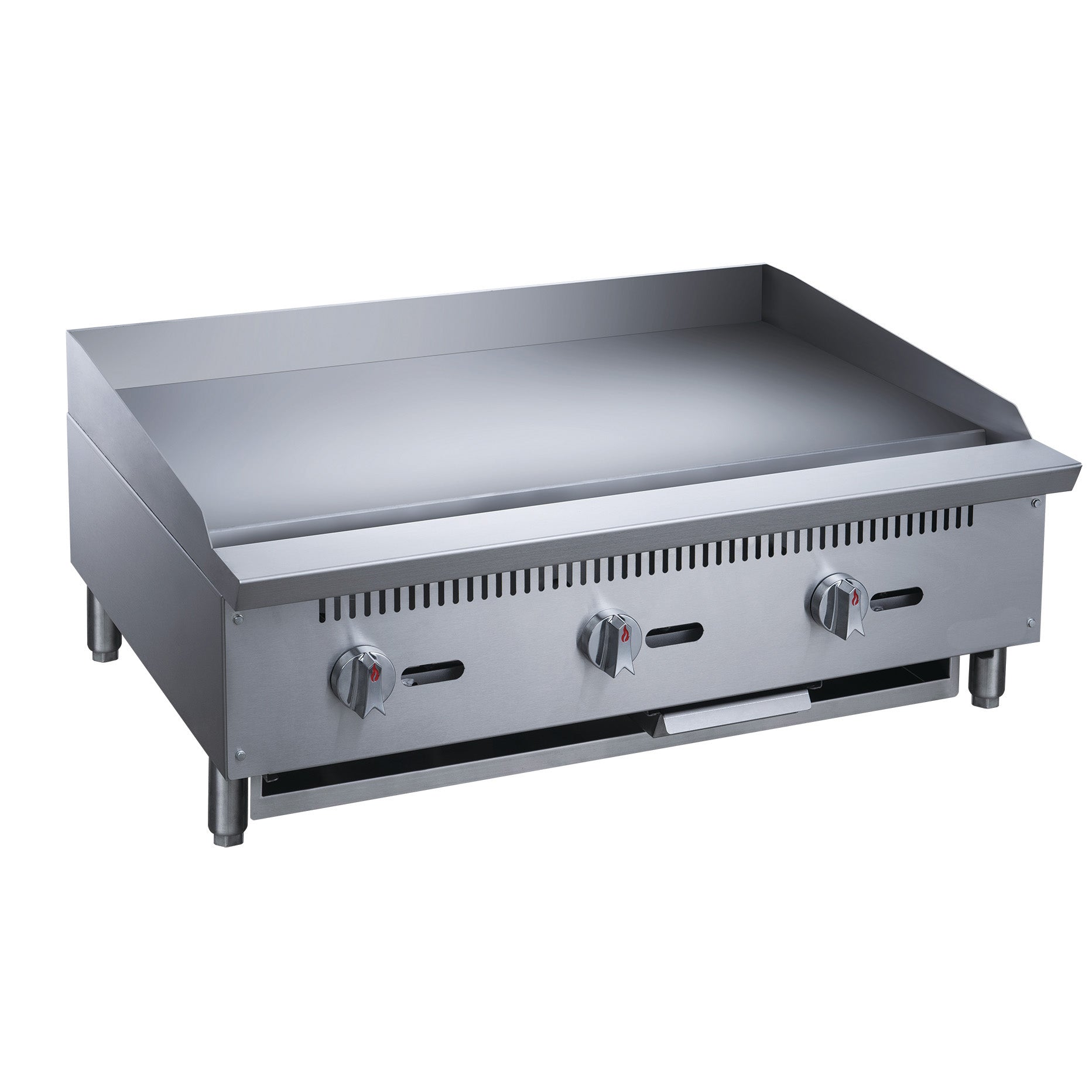 Chef AAA - TCGM36, Commercial 36 in. Countertop with Griddle with 3 Burners NG