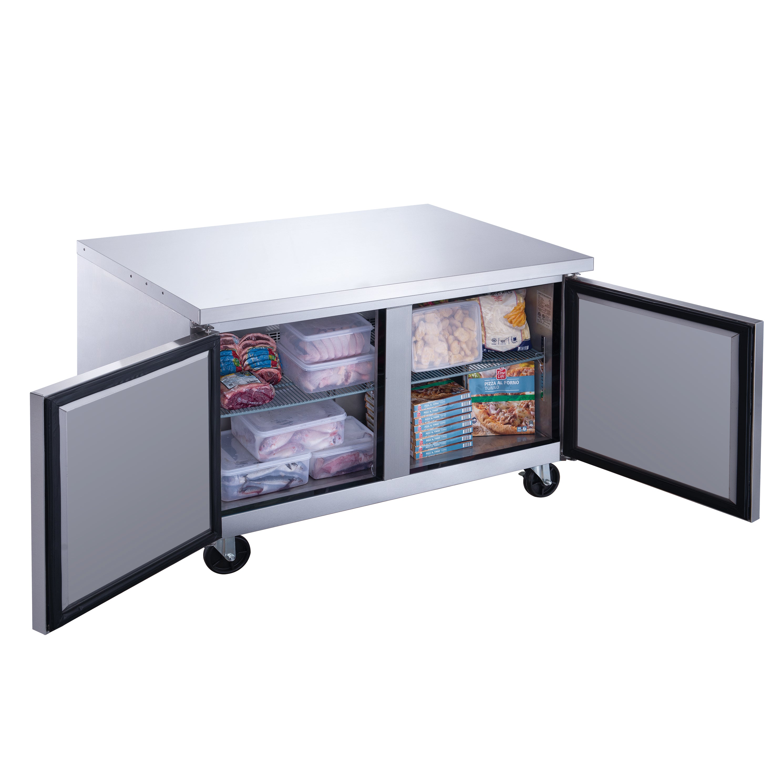 Chef AAA - TUC60F, Commercial 60" Undercounter Worktop Freezer 15.5cu.ft NSF