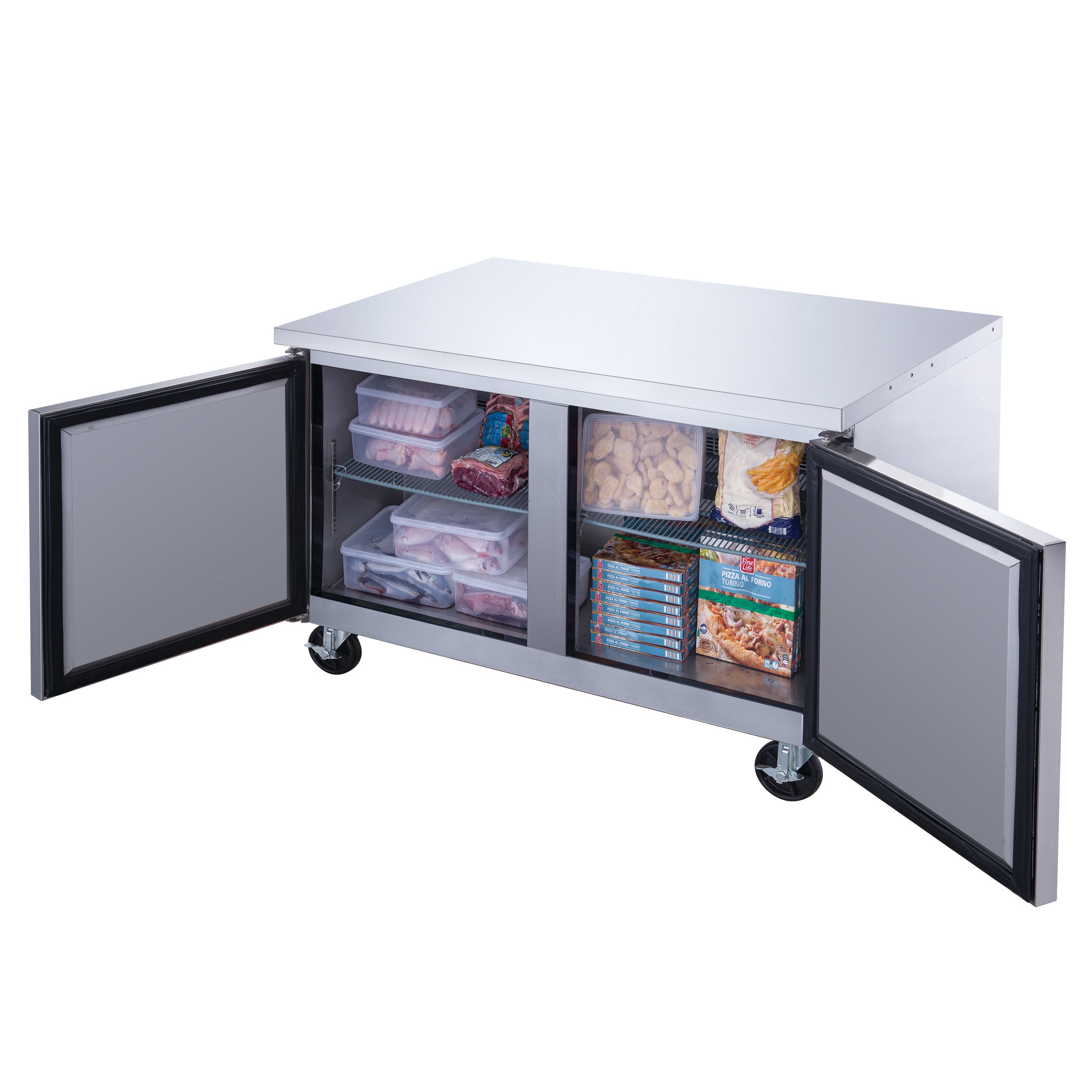 60″ Under-counter & Work Top Freezer